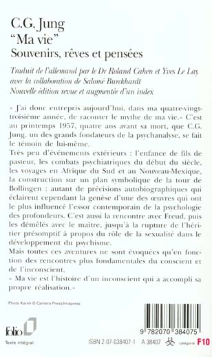 Quatrième de couverture de « "MA VIE" - SOUVENIRS, REVES ET PENSEES »