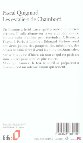 Quatrième de couverture de « LES ESCALIERS DE CHAMBORD »