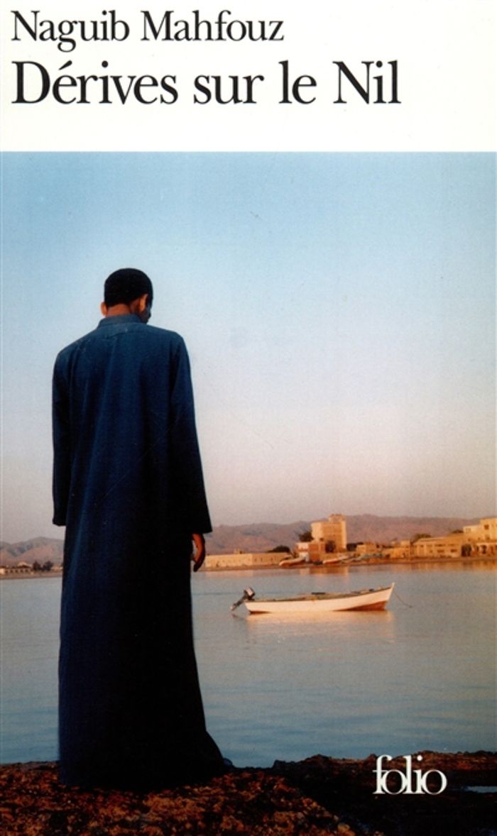 Couverture du livre « DERIVES SUR LE NIL » de Naguib Mahfouz, librairie Les Contes Infusés à Corte