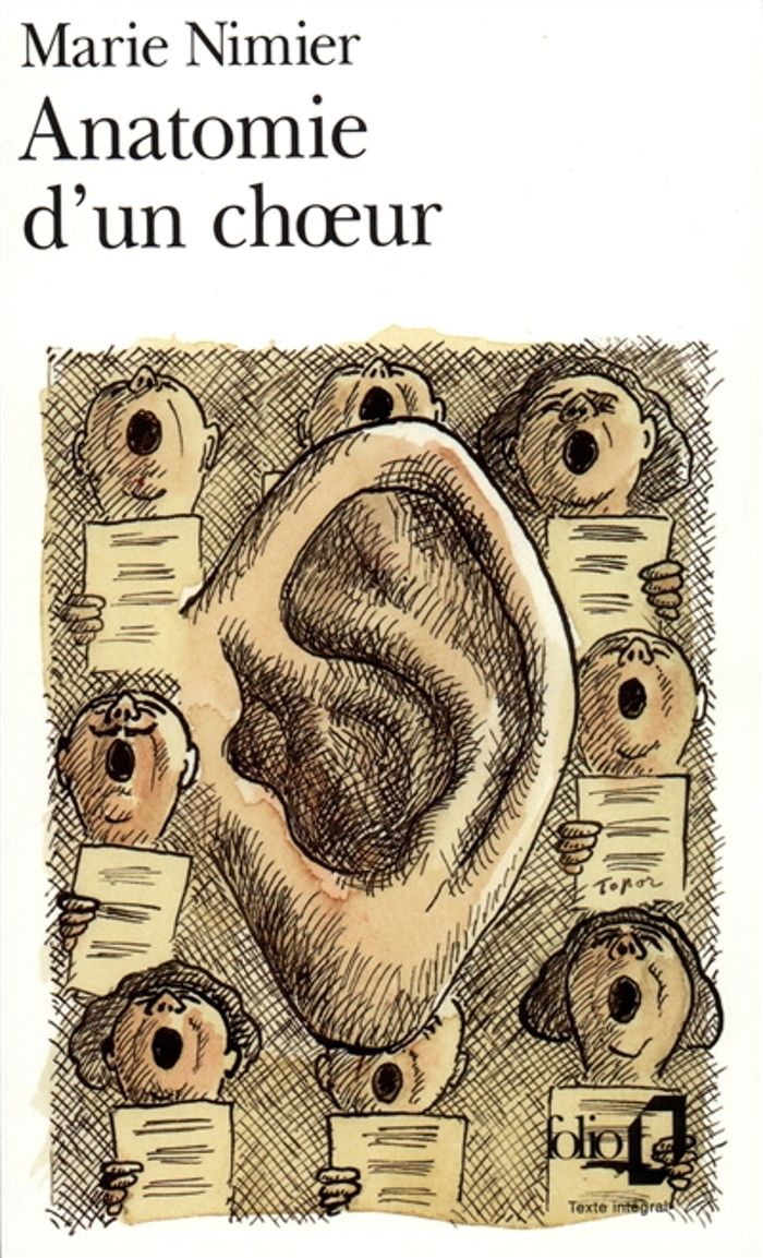 Couverture du livre « ANATOMIE D'UN CHOEUR » de Marie Nimier, librairie Les Contes Infusés à Corte