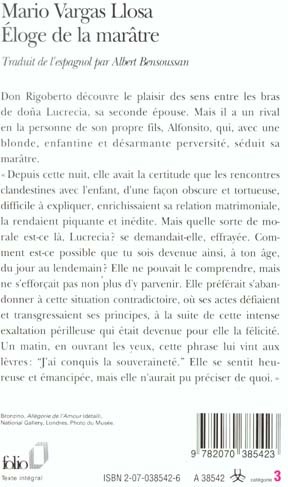 Quatrième de couverture de « ELOGE DE LA MARATRE »