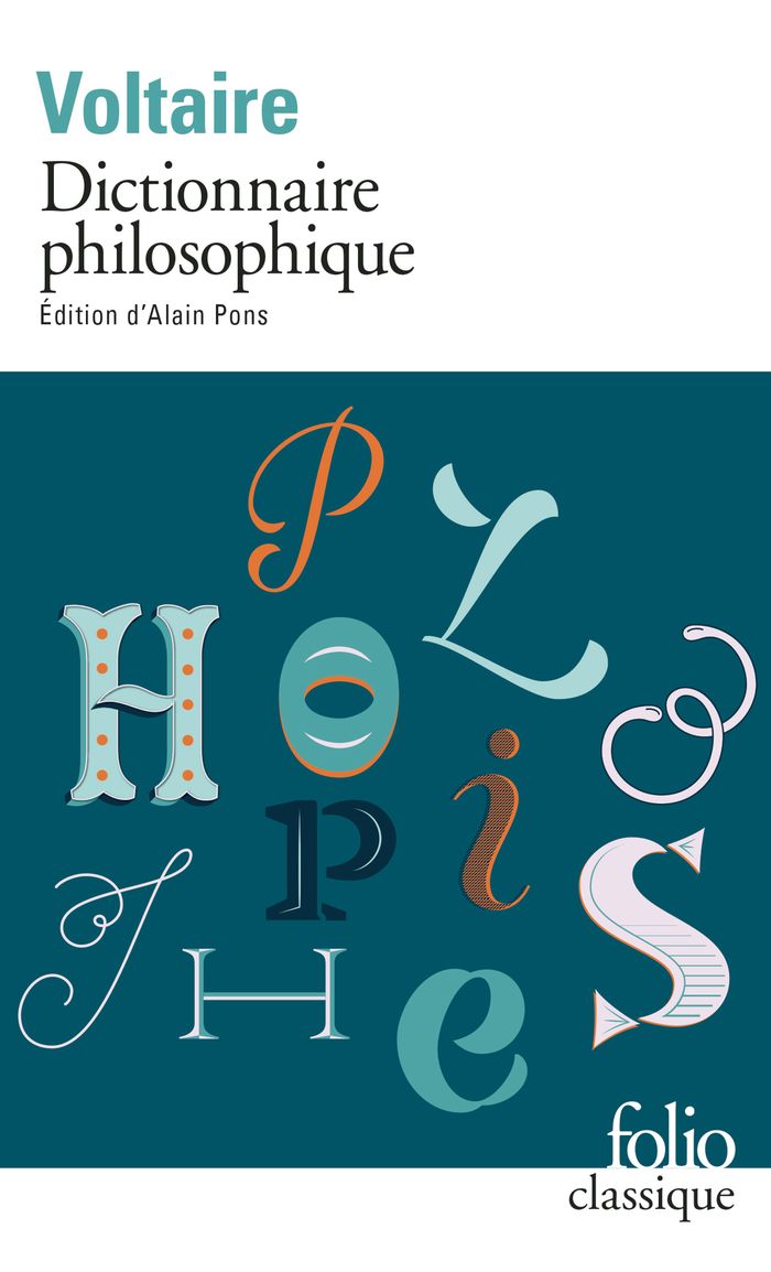 Couverture du livre « DICTIONNAIRE PHILOSOPHIQUE », librairie Les Contes Infusés à Corte