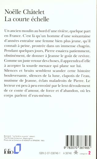 Quatrième de couverture de « LA COURTE ECHELLE »