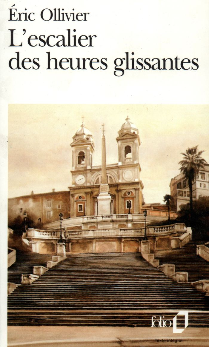 Couverture du livre « L'ESCALIER DES HEURES GLISSANTES » de Eric Ollivier, librairie Les Contes Infusés à Corte