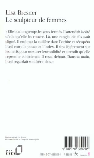 Quatrième de couverture de « LE SCULPTEUR DE FEMMES »