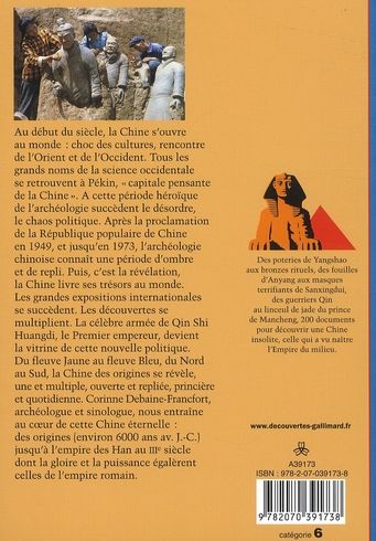 Quatrième de couverture de « LA REDECOUVERTE DE LA CHINE ANCIENNE »