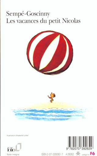 Quatrième de couverture de « LES VACANCES DU PETIT NICOLAS »