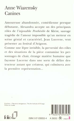 Quatrième de couverture de « CANINES »