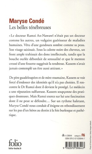 Quatrième de couverture de « Les belles ténébreuses »