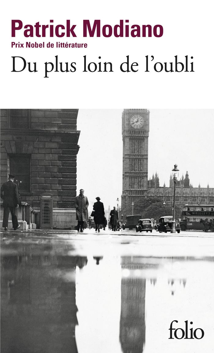 Couverture du livre « DU PLUS LOIN DE L'OUBLI » de Patrick Modiano, librairie Les Contes Infusés à Corte