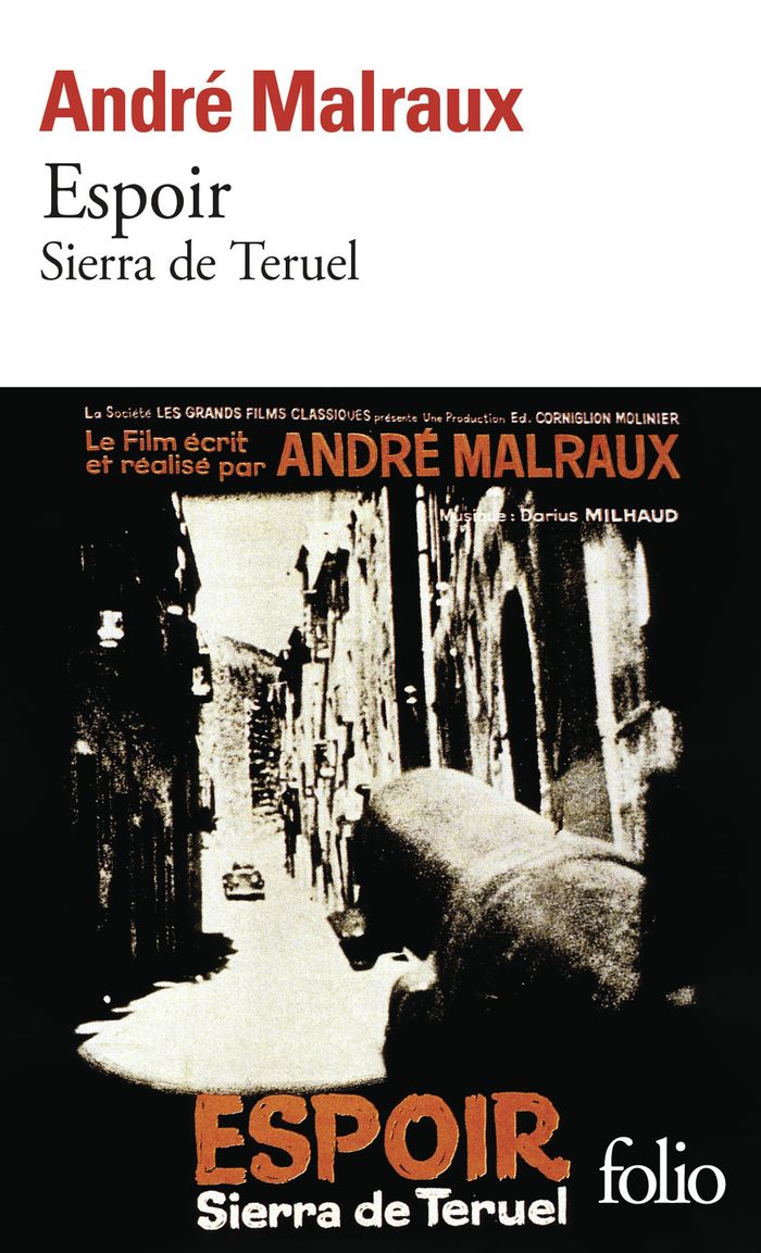 Couverture du livre « ESPOIR - SCENARIO DU FILM » de Andre Malraux, librairie Les Contes Infusés à Corte