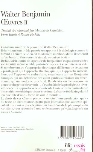 Quatrième de couverture de « OEUVRES - VOL02 »