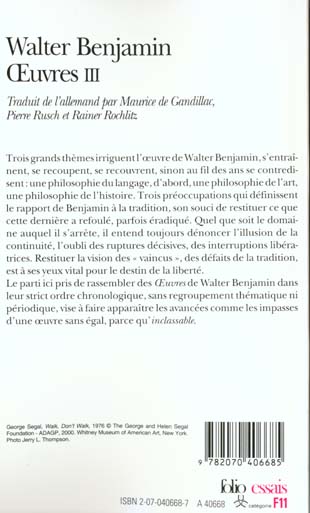 Quatrième de couverture de « OEUVRES - VOL03 »