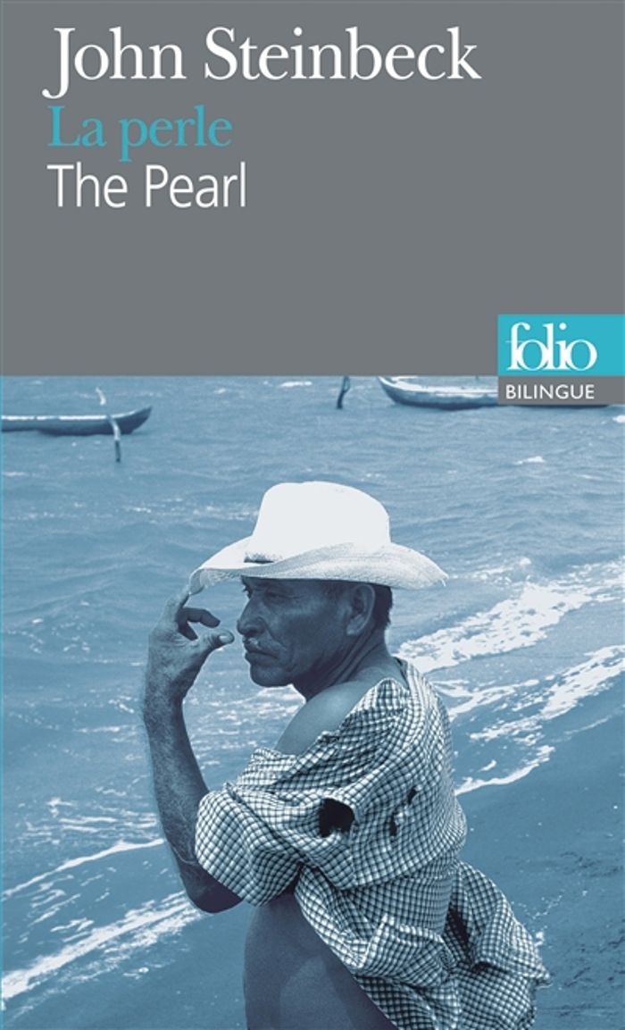 Couverture du livre « The pearl » de John Steinbeck, librairie Les Contes Infusés à Corte