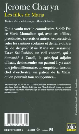 Quatrième de couverture de « LES FILLES DE MARIA »