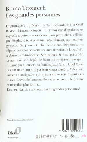 Quatrième de couverture de « LES GRANDES PERSONNES »