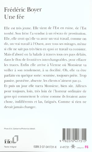 Quatrième de couverture de « UNE FEE »