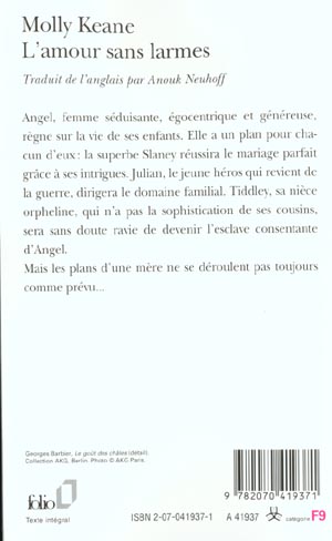 Quatrième de couverture de « L'AMOUR SANS LARMES »