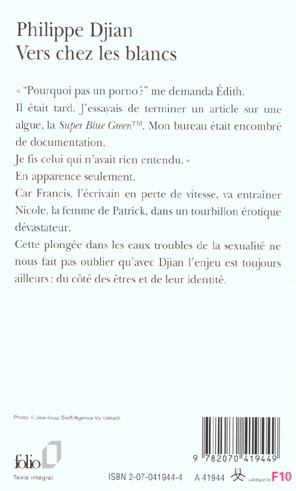 Quatrième de couverture de « VERS CHEZ LES BLANCS »