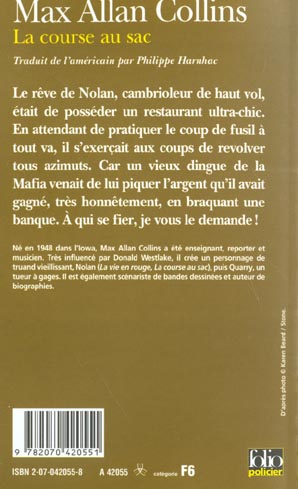 Quatrième de couverture de « LA COURSE AU SAC »