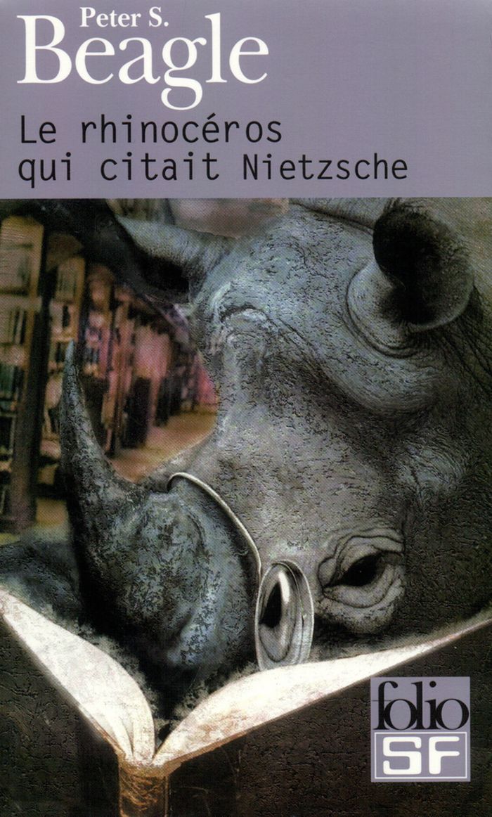 Couverture du livre « LE RHINOCEROS QUI CITAIT NIETZSCHE » de Beagle Peter S., librairie Les Contes Infusés à Corte