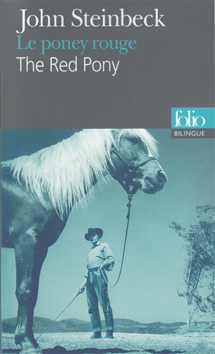 Couverture du livre « The red pony » de John Steinbeck, librairie Les Contes Infusés à Corte