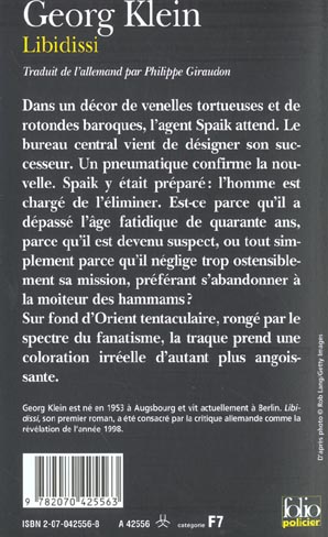 Quatrième de couverture de « LIBIDISSI »