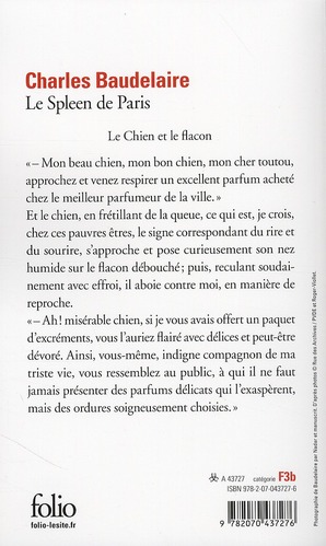 Quatrième de couverture de « Le spleen de Paris : petits poèmes en prose »