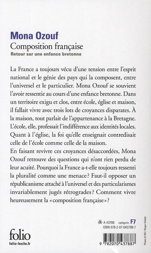 Quatrième de couverture de « COMPOSITION FRANCAISE - RETOUR SUR UNE ENFANCE BRETONNE »