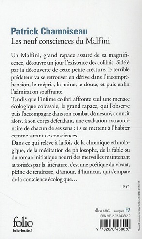 Quatrième de couverture de « LES NEUF CONSCIENCES DU MALFINI »