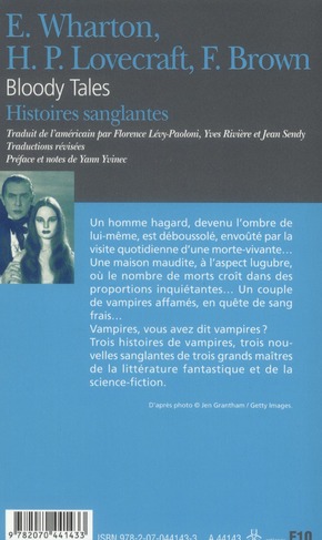 Quatrième de couverture de « Histoires sanglantes »