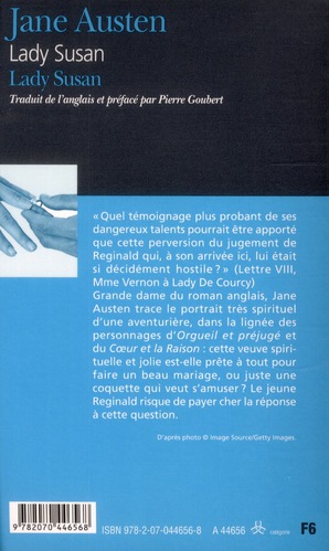 Quatrième de couverture de « Lady Susan »
