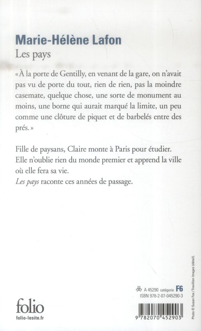 Quatrième de couverture de « Les pays »