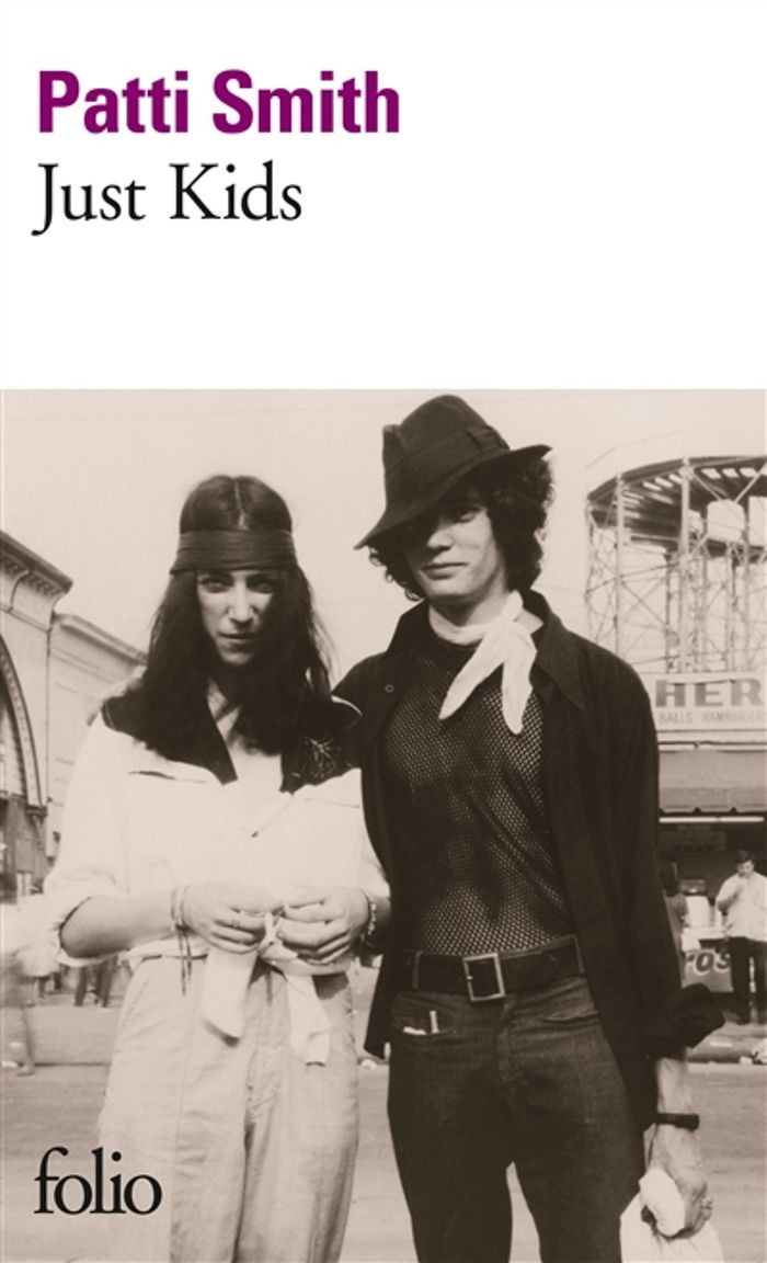 Couverture du livre « JUST KIDS » de Patti Smith, librairie Les Contes Infusés à Corte