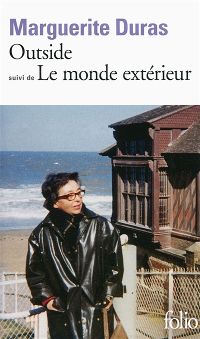 Couverture du livre « Outside » de Marguerite Duras, librairie Les Contes Infusés à Corte