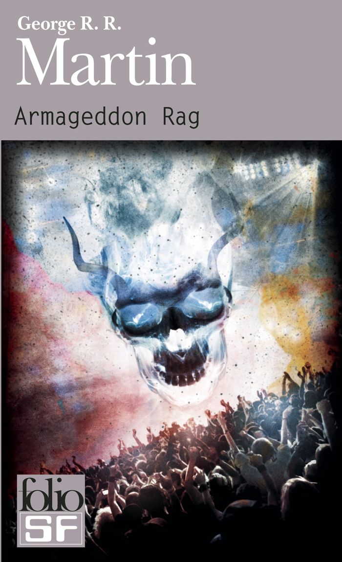Couverture du livre « Armageddon rag » de George R. R. Martin, librairie Les Contes Infusés à Corte