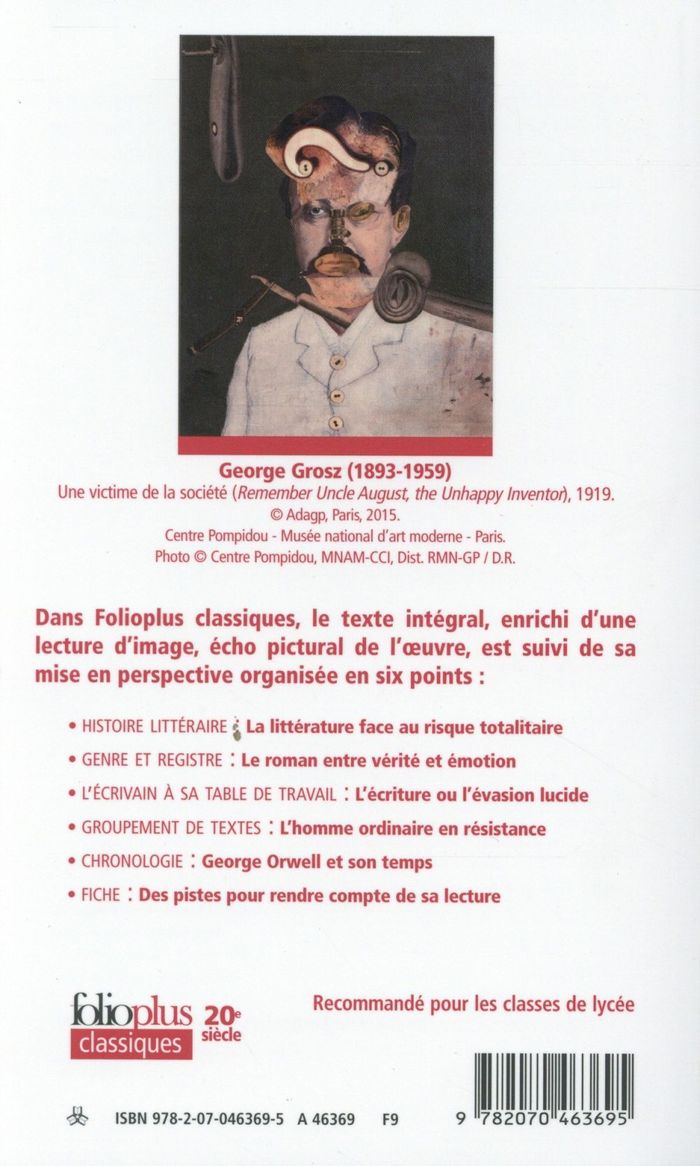 Quatrième de couverture de « 1984 »