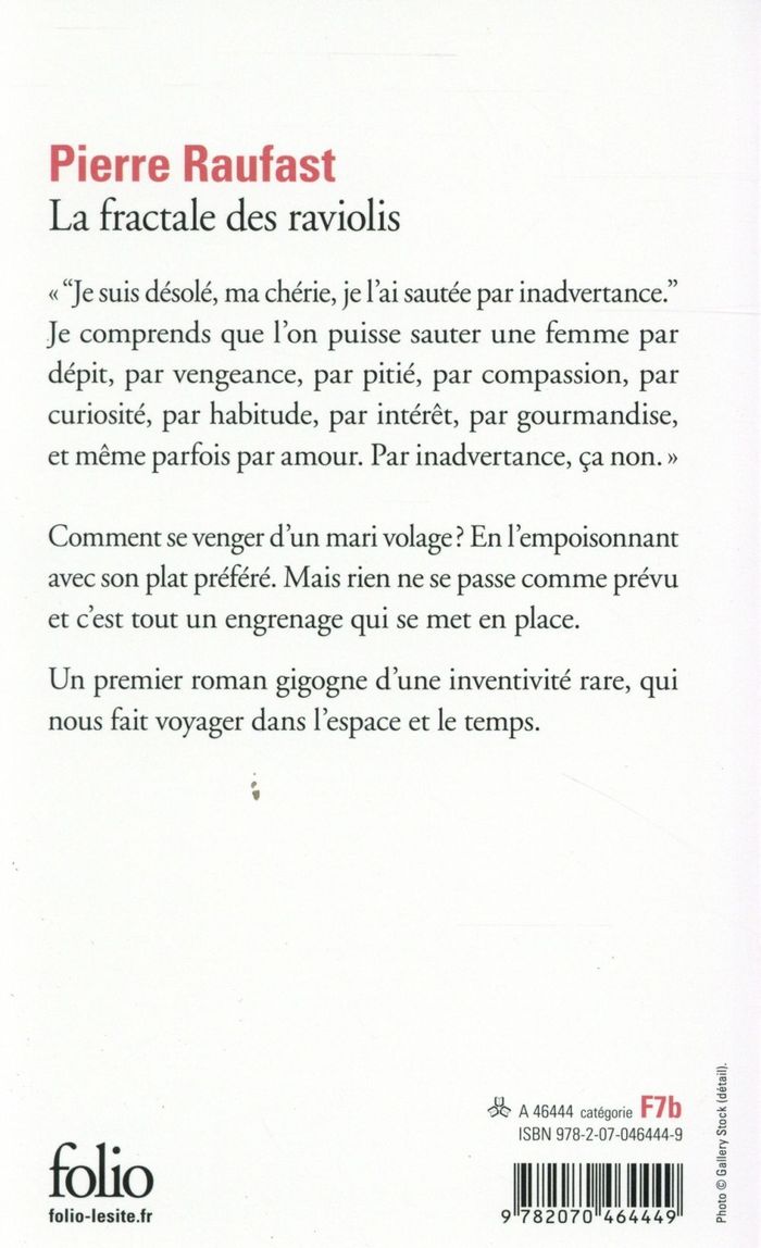 Quatrième de couverture de « La fractale des raviolis »