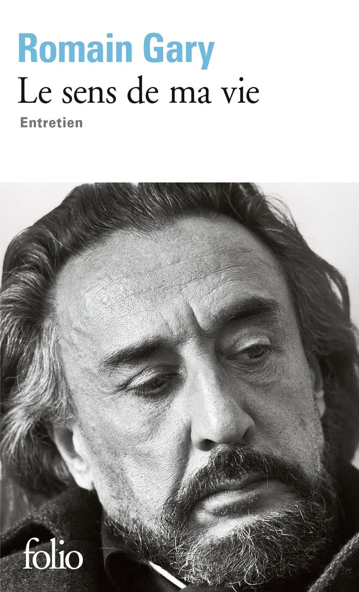 Couverture du livre « Le sens de ma vie : entretien » de Romain Gary, librairie Les Contes Infusés à Corte