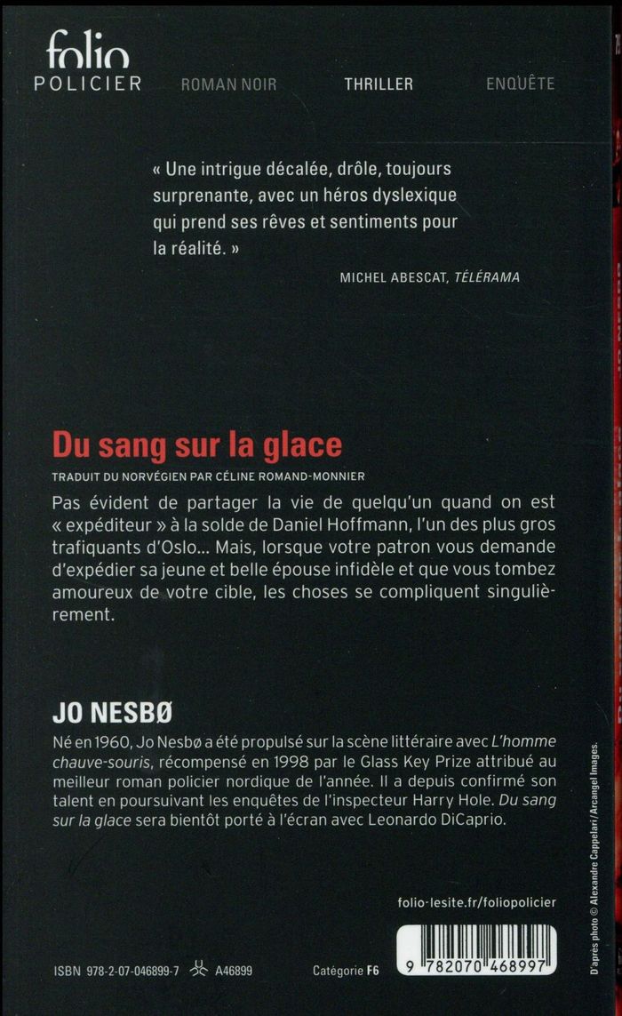 Quatrième de couverture de « Du sang sur la glace »
