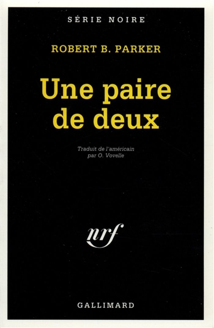 Couverture du livre « UNE PAIRE DE DEUX » de Parker Robert B., librairie Les Contes Infusés à Corte