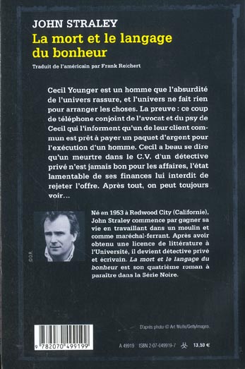 Quatrième de couverture de « LA MORT ET LE LANGAGE DU BONHEUR »