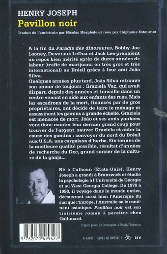 Quatrième de couverture de « PAVILLON NOIR »