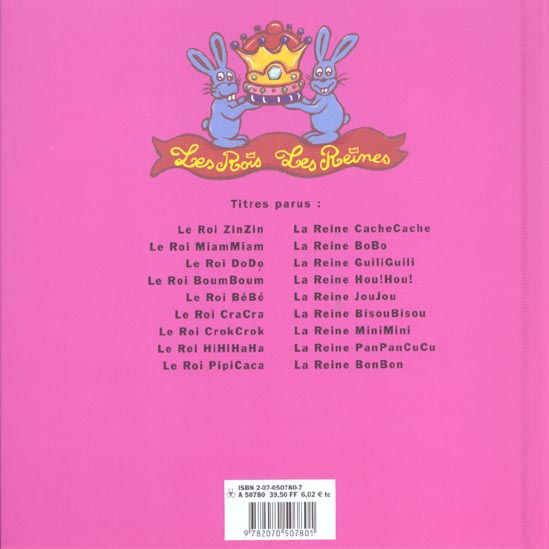 Quatrième de couverture de « LA REINE BISOUBISOU »