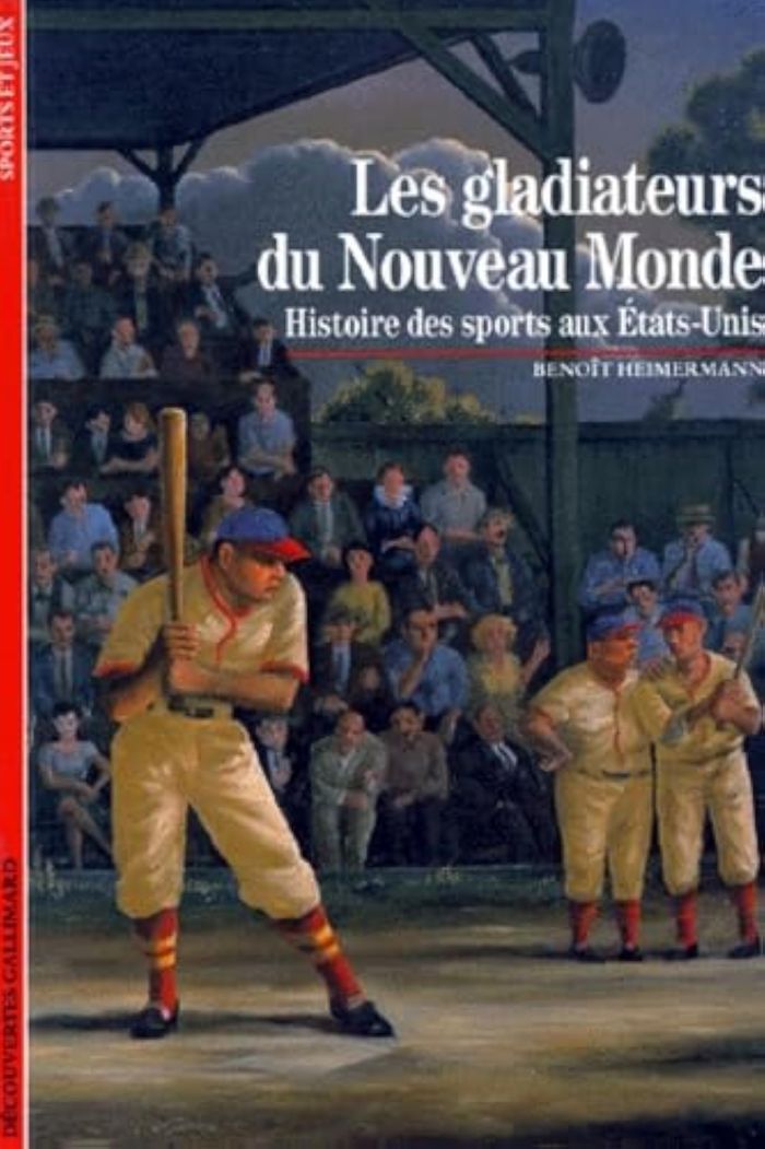 Couverture du livre « LES GLADIATEURS DU NOUVEAU MONDE - HISTOIRE DES SPORTS AUX ETATS-UNIS » de Benoit Heimermann, librairie Les Contes Infusés à Corte