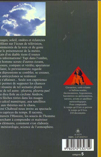 Quatrième de couverture de « PLEUVRA, PLEUVRA PAS - LA METEO AU GRE DU TEMPS »