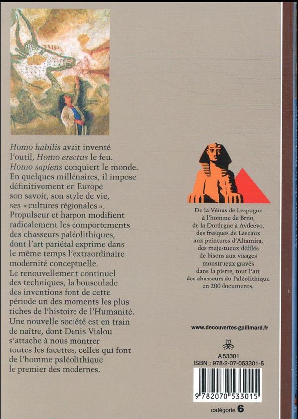 Quatrième de couverture de « AU COEUR DE LA PREHISTOIRE - CHASSEURS ET ARTISTES »