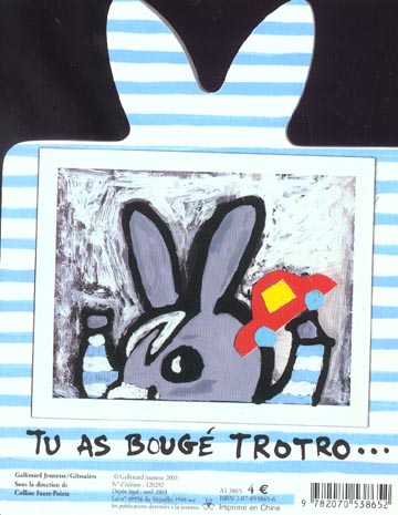 Quatrième de couverture de « La photo de Trotro »