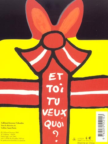 Quatrième de couverture de « Le cadeau de Trotro »