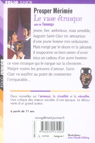 Quatrième de couverture de « Le vase étrusque »